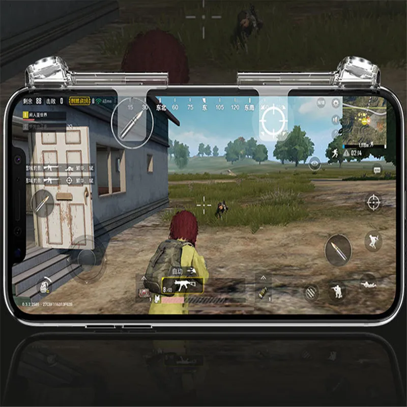 1 пара 24K Pubg контроллер L1 R1 мобильный телефон геймпад триггер огонь Кнопка Aim ключ шутер Pubg контроллер для iphone Android