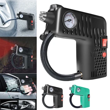 

1pc 80W 7A Car Multi-function Air Pump Electric 12V Portable Hand-held Air Pump Pressure Measurement For Motorcycle Auto Tool