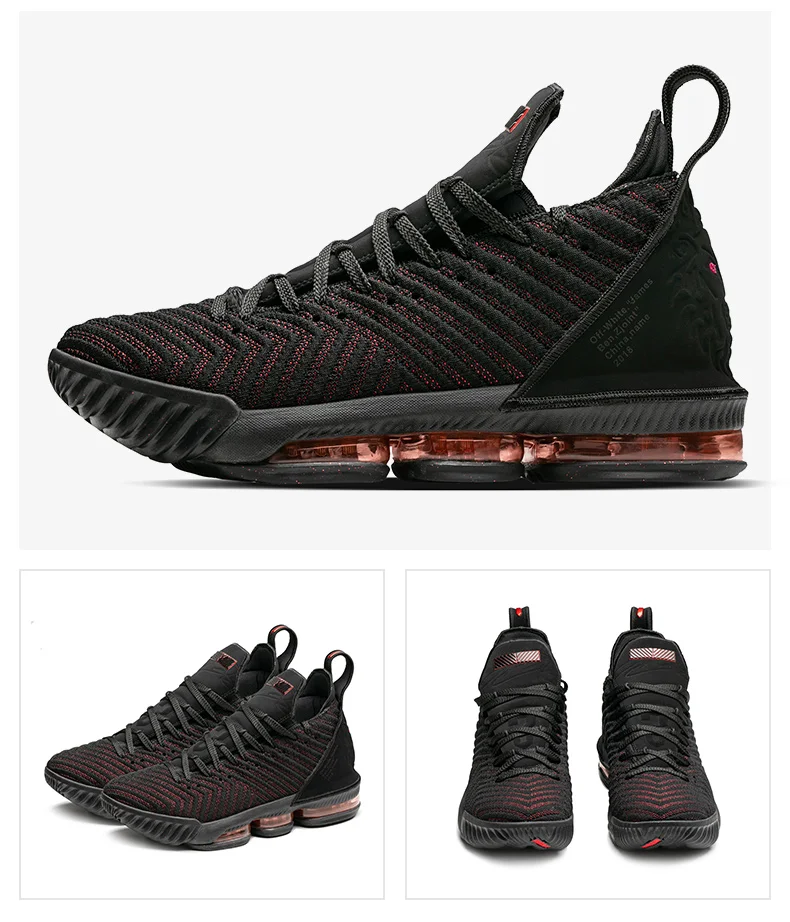 HKML мужские баскетбольные кроссовки LEBRON 16, теннисные кроссовки 15 BHM MVP размер 38 46