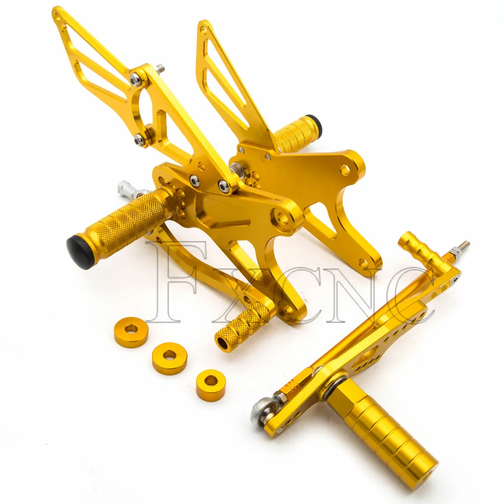 Для Yamaha YZF R1 2009- 2010 мотоцикл подножки Алюминий Rearset сзади набор подножек подставки для ног педаль Ped