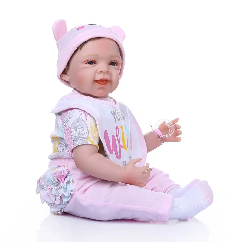 Reborn Dolls Soft Silicone Toddler Babies Pacifier Blanket Handmade Christmas