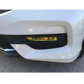 

Yellow Fog lamp reflective film sticker 2pcs Decor For Honda Accord 2018 2019