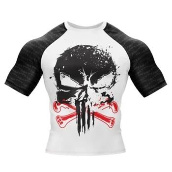 

Digital Printing Rashguards for Men Workout Tshirt Gym Tee Tops