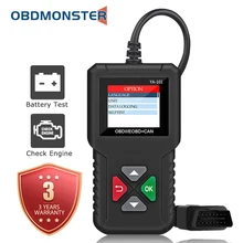 Médico do carro completo obd2 scanner ya101 para 12v automotivo verificação do motor leitor de código de erro ferramenta de diagnóstico com teste de bateria
