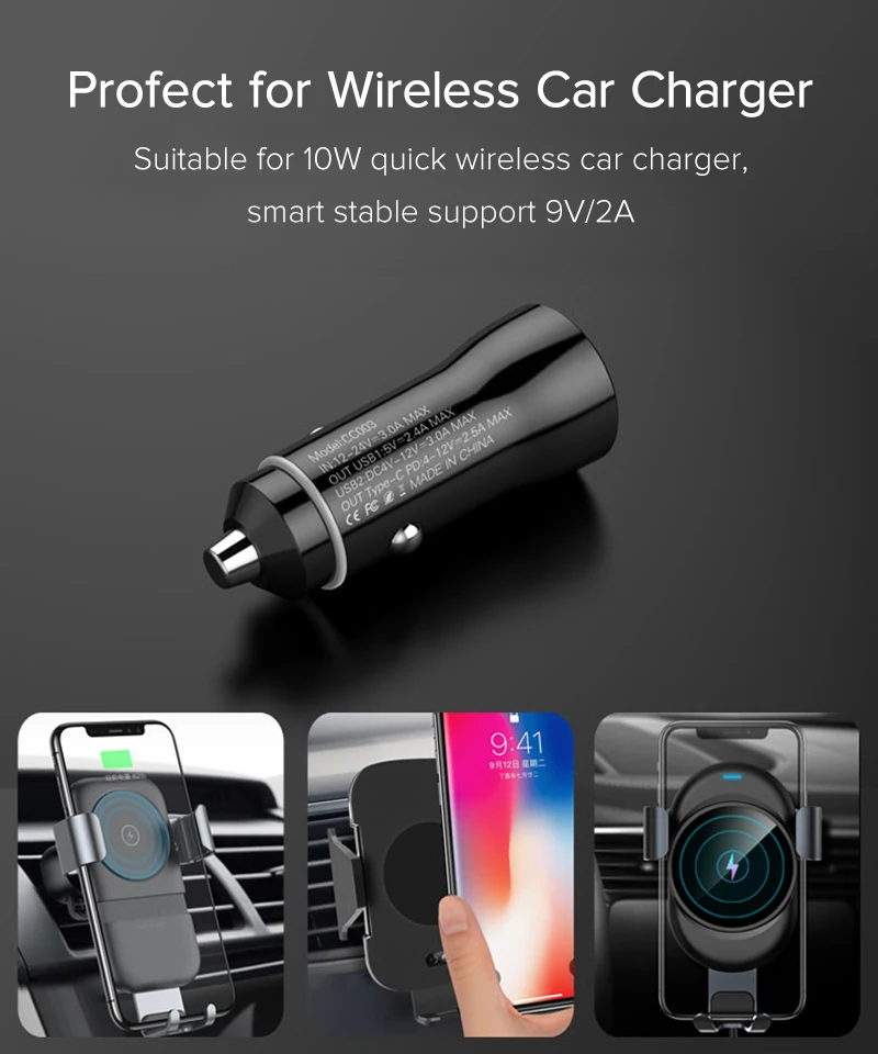 Быстрое зарядное устройство EECPT 3,0 USB для iPhone 11 Pro Max samsung S9 Xiaomi QC3.0 PD быстрое зарядное устройство для мобильного телефона адаптер в автомобиле