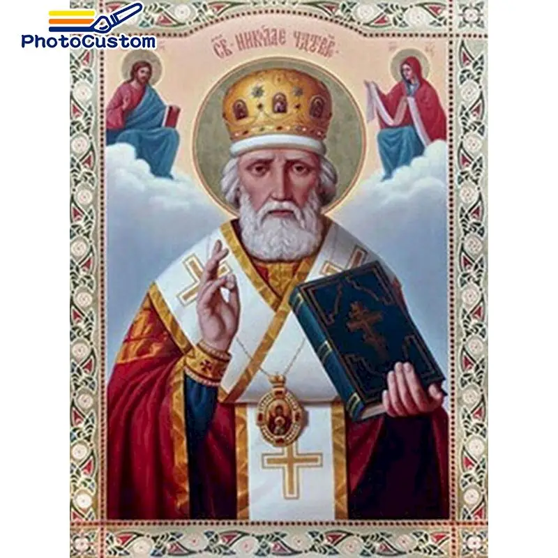 PhotoCustom Diamond Painting Full Square New Arrival Religion Diamond Mosaic Portrait Embroidery Home Decoration