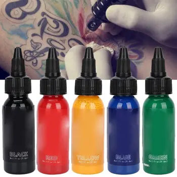 

Semi-Permanent Tattoo Inks Portable Body Pure Plant Long Lasting Fast Coloring Makeup Tattoo Pigment