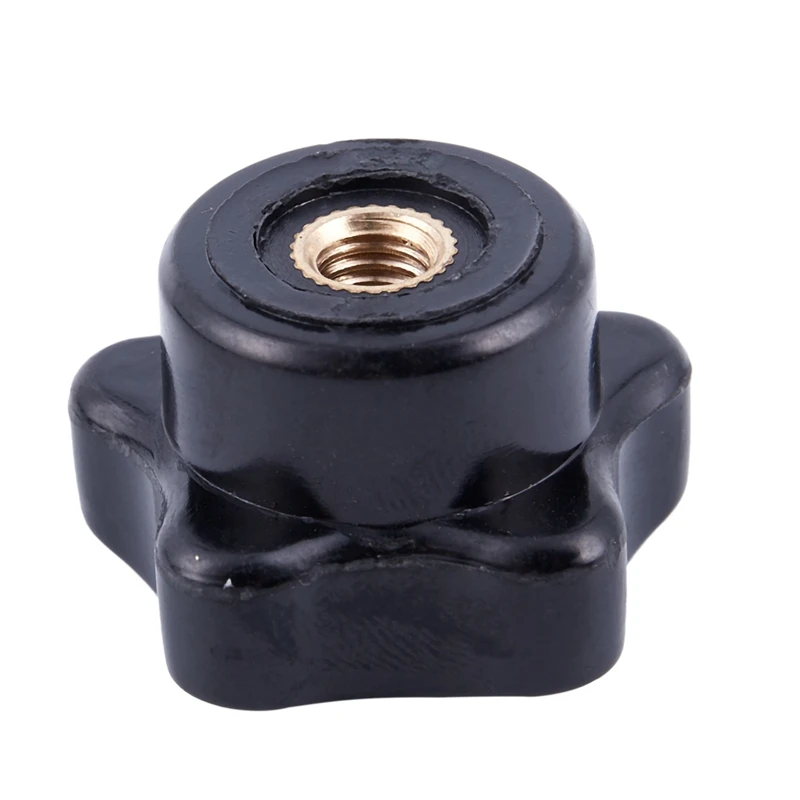 Пластиковая звезда Ручка Raendelschraube Jig M6x32mm внутренняя резьба 10 штук черный