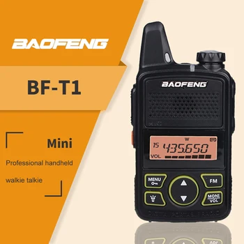

Baofeng BF T1 Mini Walkie Talkie UHF 400-470MHz Ham Radio BF-T1 Two Way Radio USB Charger Program Transceiver Portable CB Radio