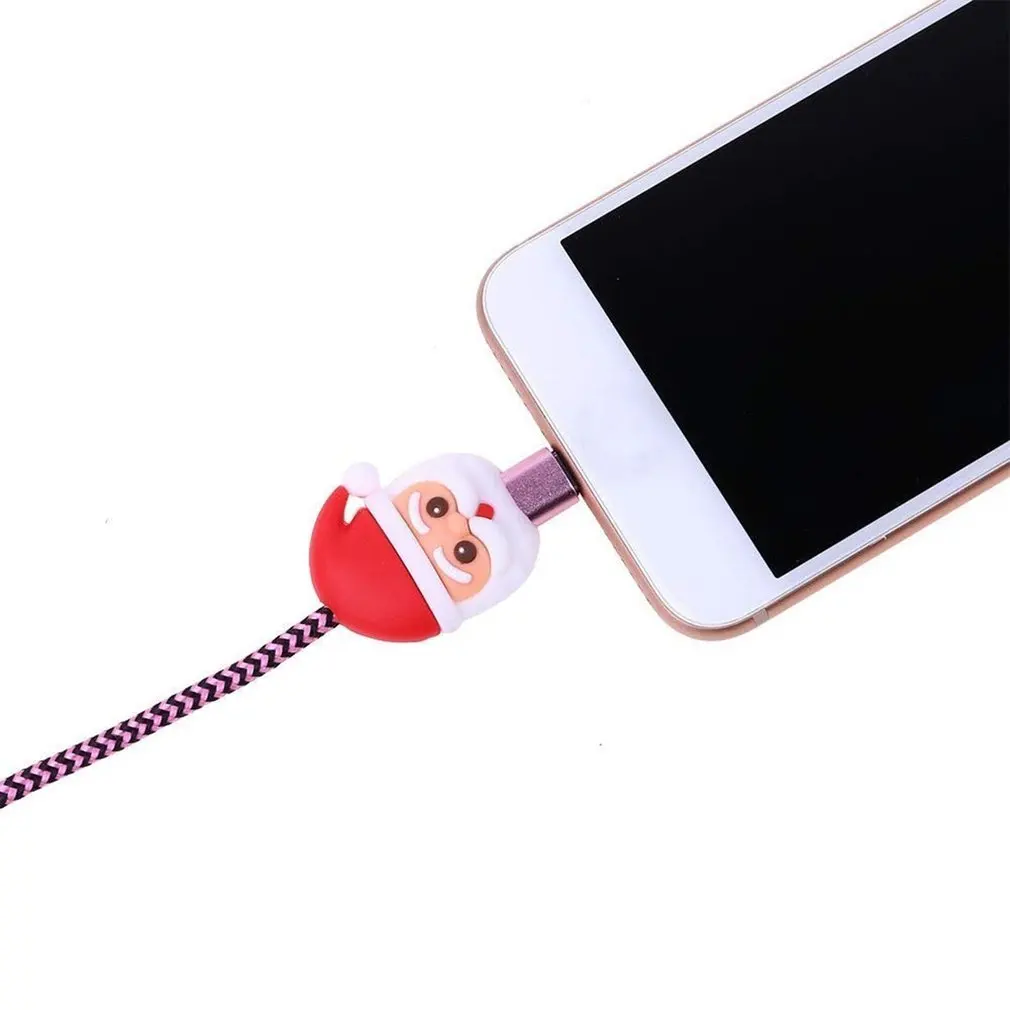 Рождественская защита для кабеля "укус" для iPhone X HUAWE милый Кабель компьютерный кабель крышка протектор для наушники в форме мыши наушники крышка
