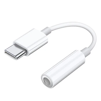 

Microphone Audio Adapter Cable Support Type-C to 3.5MM Audio Hole Jack Headphone Adapter