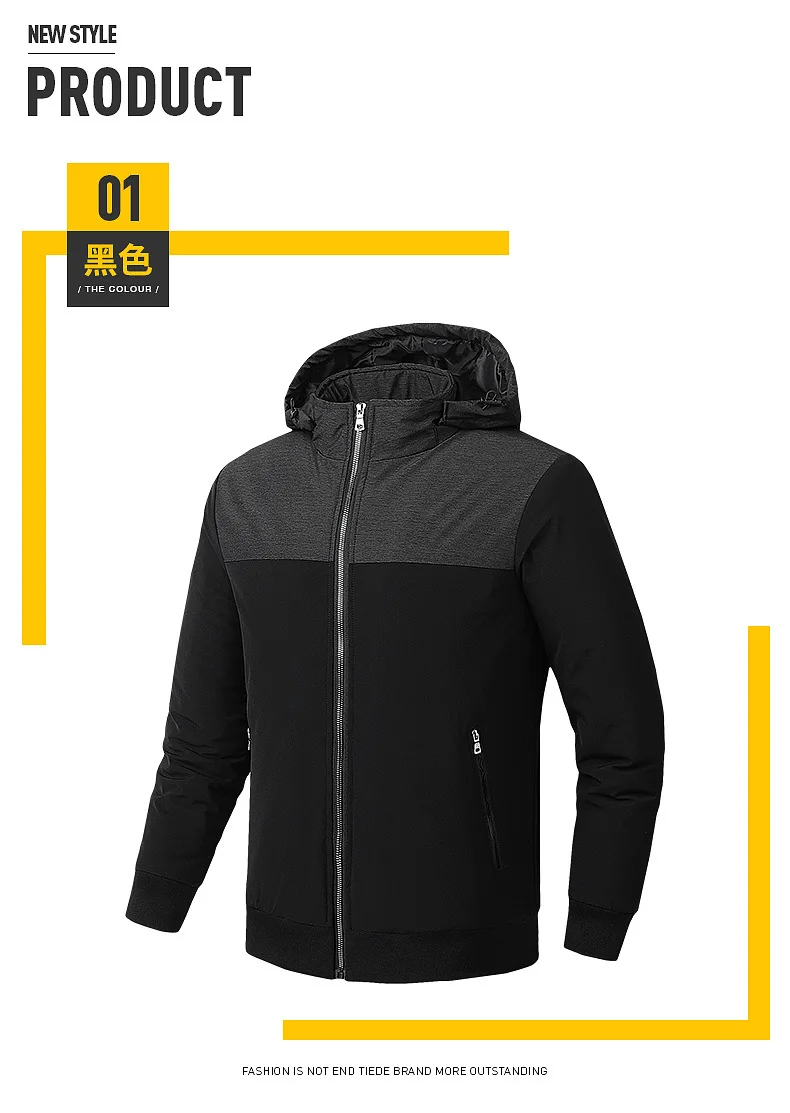 New Style Hooded OEM Cotton-padded Clothes Men's Batch Winter Thick Paul Warm Joint Cotton Coat down Jacket Cotton-padded Clothe