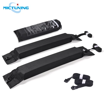 

MICTUNING 2pcs Universal Roof Rack Pads for Canoe Kayak Paddleboard Surfboard Snowboard Roof Lightweight Soft Roof Top Rack Pads