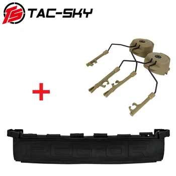 

TAC-SKY tactical headset Fast Ops core helmet ARC rail COMTAC bracket and new removable TPE PELTOR COMTAC I II II IV headband