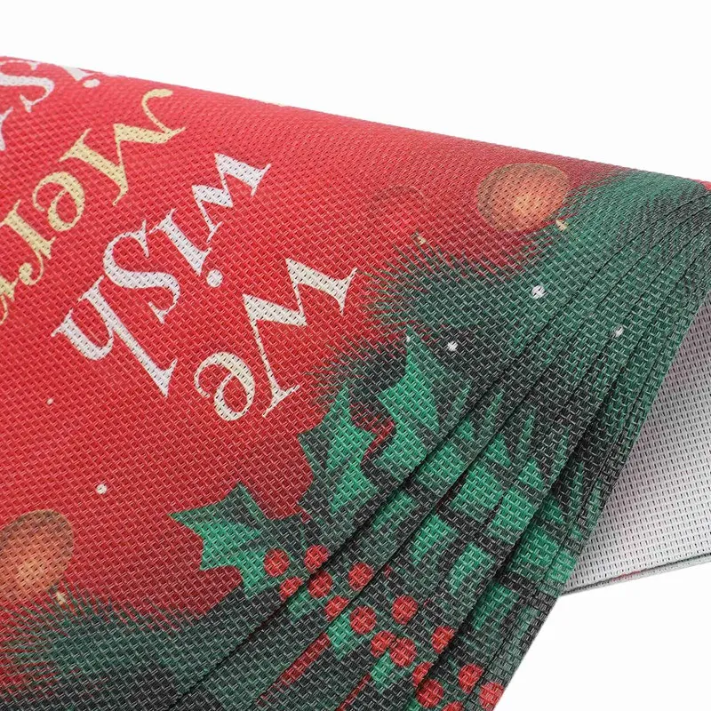 Хит, 6 шт., Рождественский коврик, столовый стол, коврик для дома, Рождественский ужин, Декор, ПВХ, кофейная чаша, коврик