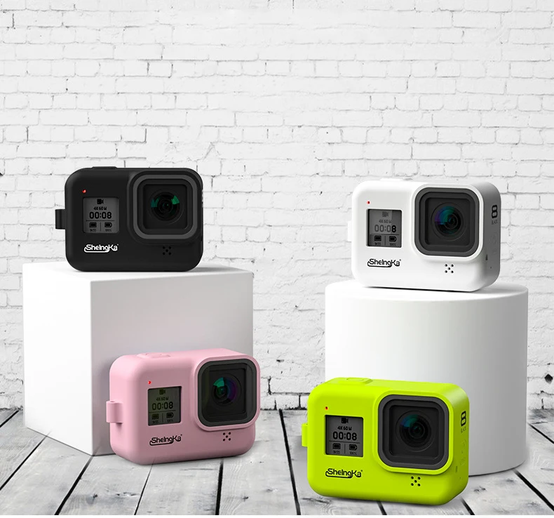 Силиконовый резиновый защитный чехол для экшн-камеры GoPro Hero 8 Black, защитный чехол для GoPro Hero 8 Black
