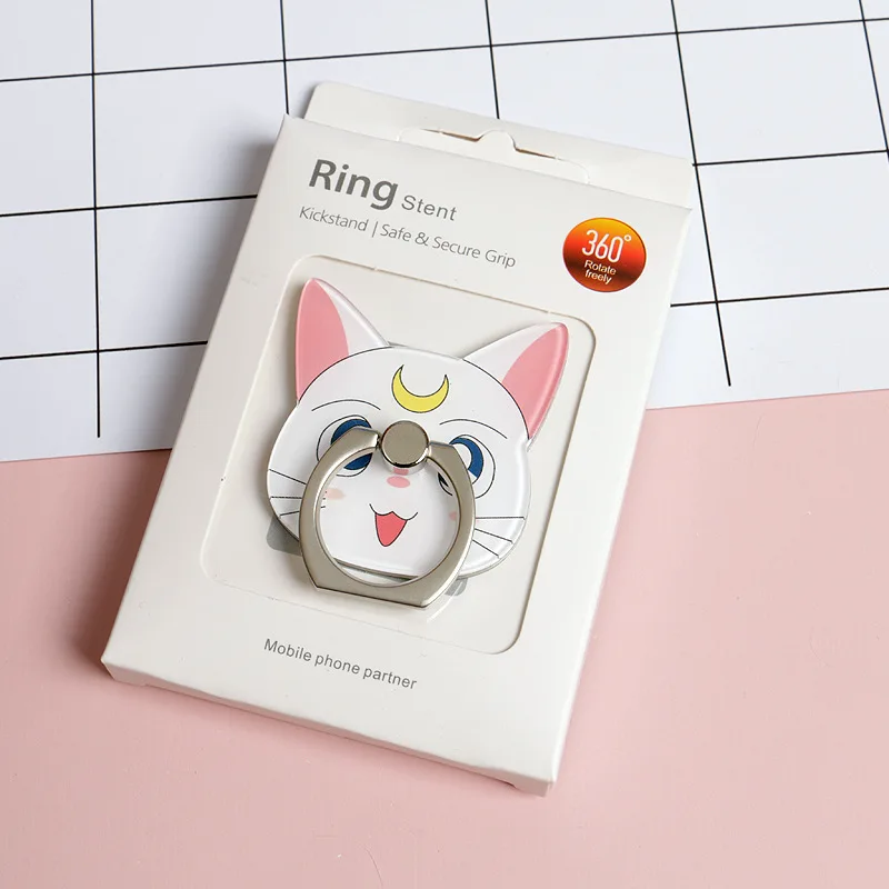 K Sailor Moon Tsukino Usagi, реквизит для косплея, для женщин и девочек, Pet Luna, рамка, держатель для мобильного телефона, подставка, металл+ акрил, регулируемая подставка - Цвет: K