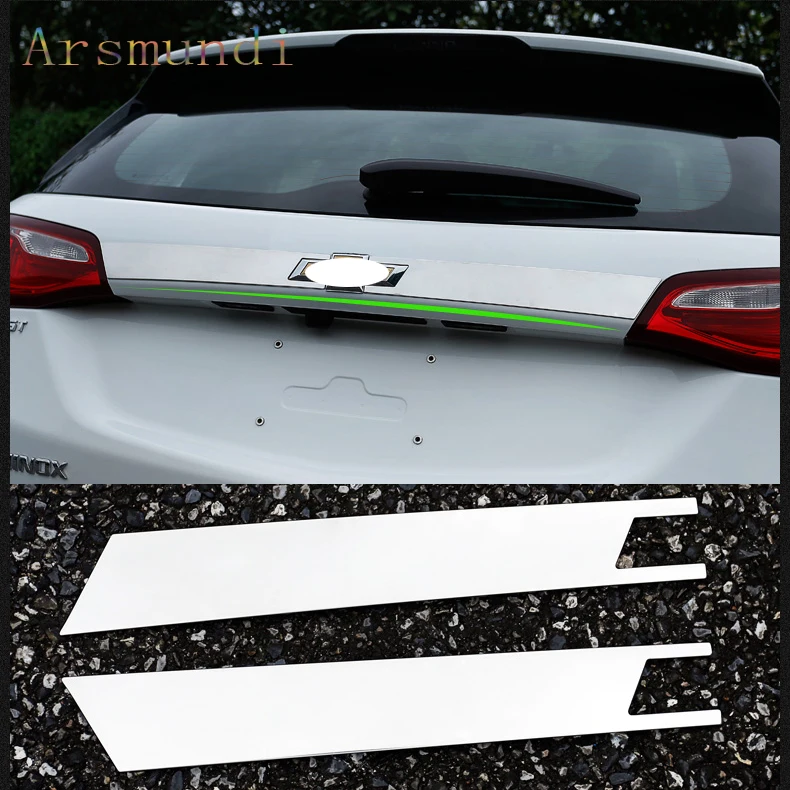 For Chevrolet Equinox 2018-2021 stainless steel Rear Trunk Lid Cover Trim strip 2pcs car styling | Автомобили и мотоциклы