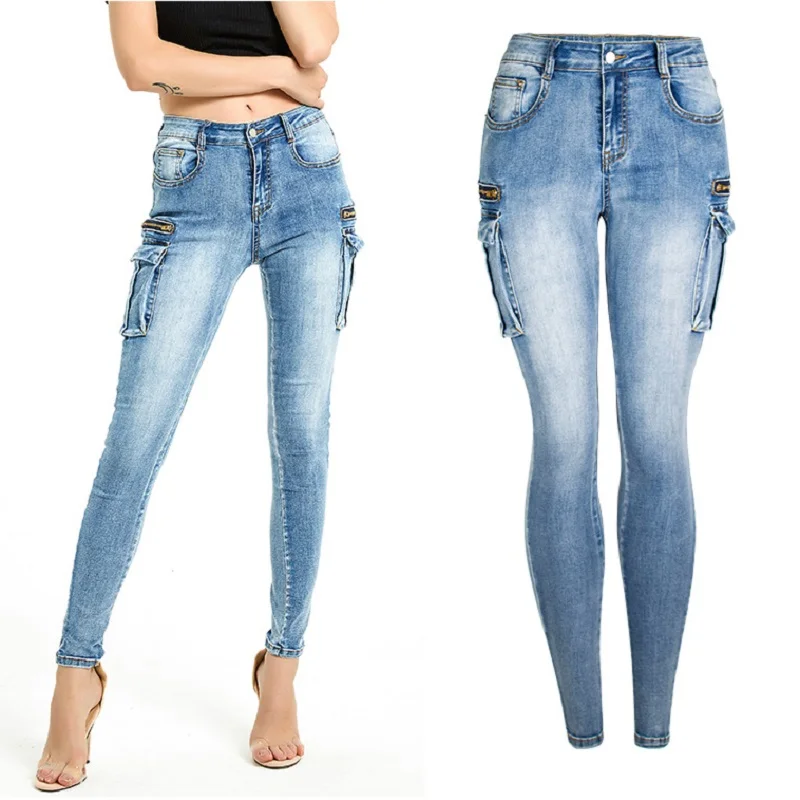 Обтягивающие женские джинсы с эффектом пуш-ап; большие размеры; эластичные состаренные джинсы с высокой талией; женская Акция; коллекция года; Осенняя мода; Прямая поставка