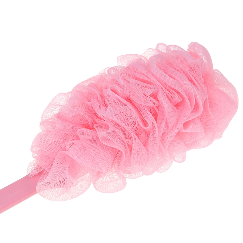 Bath Brush Long Handle Hanging Soft Mesh Back Body Bath Shower Scrubber Brush Sponge Back Brush Spa Scrubber Soap