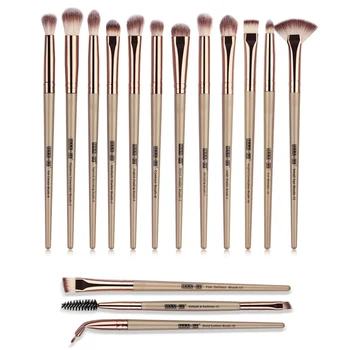

New Make Up Brushes 15 PCS Professional Blending Eyeshadow Eyebrow Fan Brush For Makeup Beauty Set Pincel Maquiagem