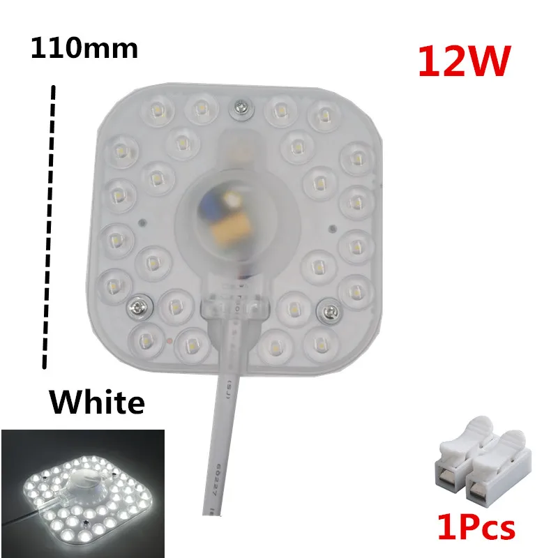 12W White Потолочный светильник светодиодный модуль квадратный прямоугольный современный промышленный для гостиной спальни обновление дома рециркулирует удобный энергосберегающий - Цвет: 12W White