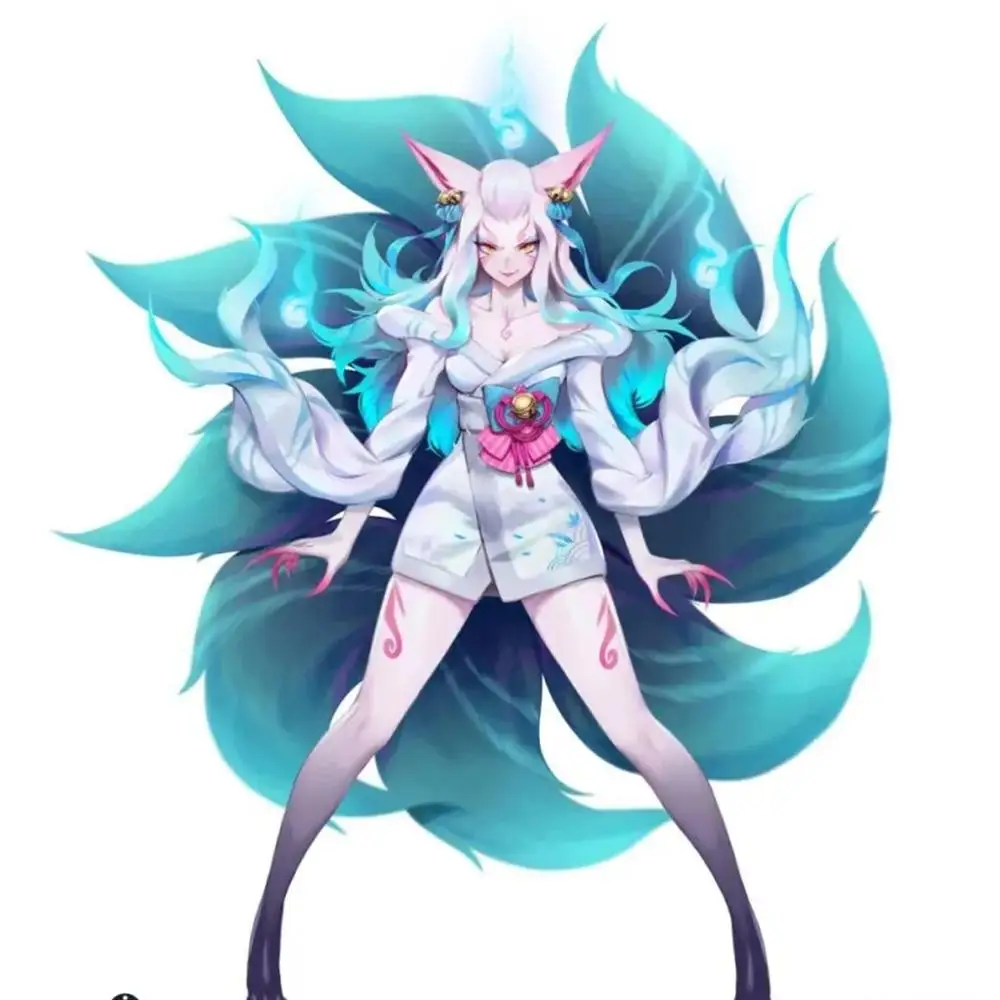 

Game LOL Spirit Blossom Ahri Super Transform Cosplay Costume Adult Women Sexy Uniform Suit Custom Made L320