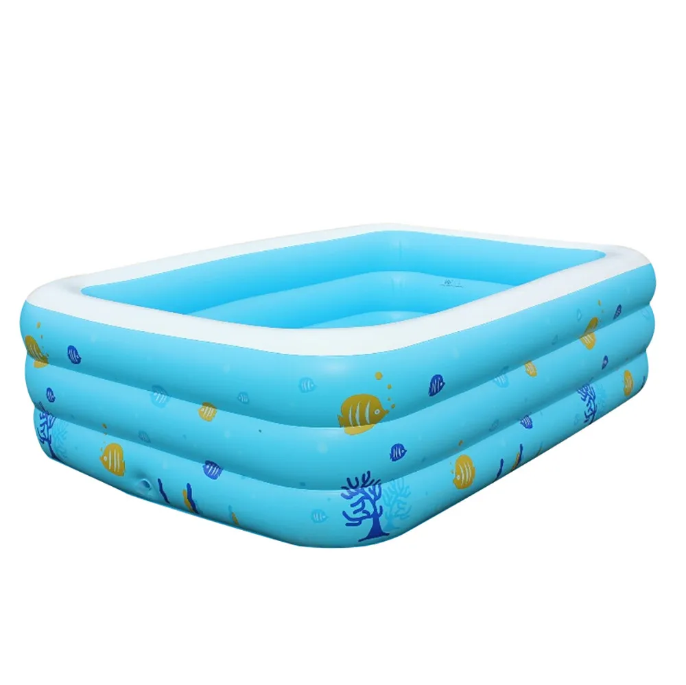 

Large Inflatable Swimming Pool Center Lounge Family Kids Water Play Fun Backyard Toy 130*90*50CM Party Toys Kids Adults 8.1A