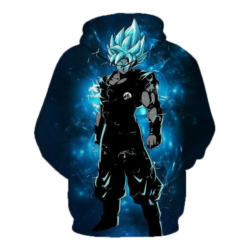 DBZ одежда для мужчин и женщин Весенняя модная верхняя одежда толстовки с капюшоном для мальчиков косплей японского аниме Dragon Ball и super Goku толстовки