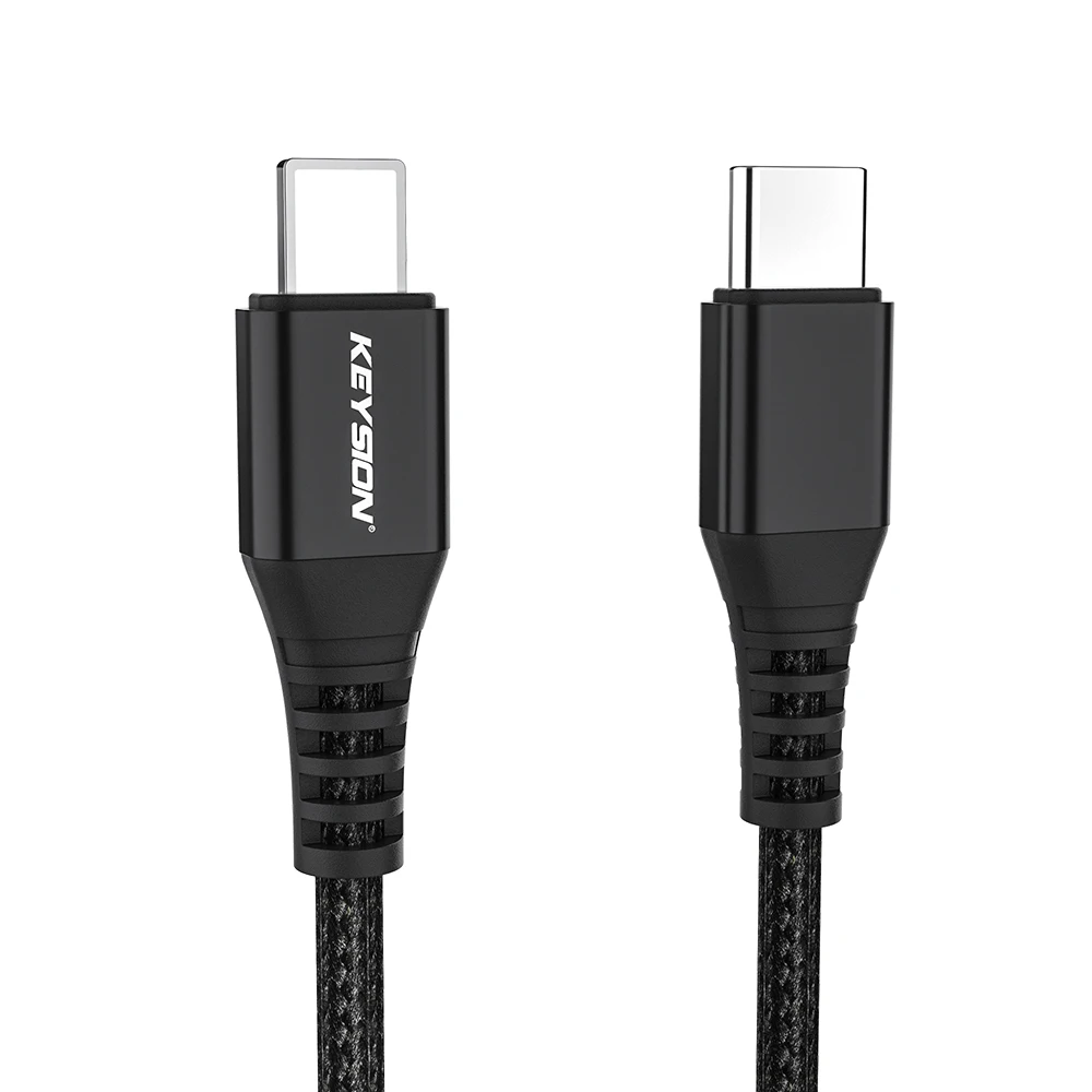 KEYSION PD кабель для быстрой зарядки для IPhone 11 Pro Max XR XS 8 Plus usb type C для телефона Lightning Кабель для IPad Pro шнур зарядного устройства - Цвет: Черный