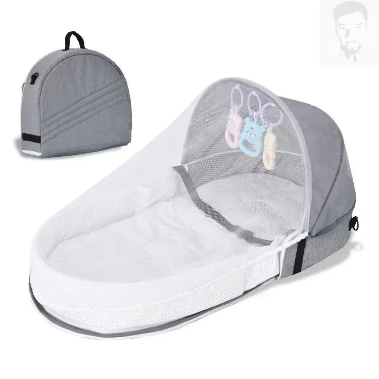 Portable Breathable Baby Bed Mosquito Net Diaper Bag Sleeping Backpack Newborn Nest Portable Baby Bed Cribs