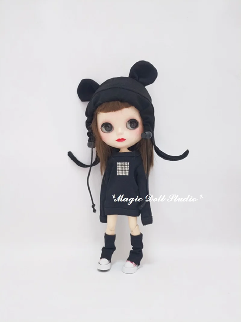 [MG706] Новая Neoblythe кукла наряды#7 цветов свитер, шляпа и носочки для ног подходит для Blyth Azone OB24 кукла в розницу