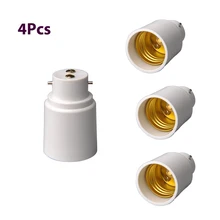 4 шт. конвертер гнездо B22 к E27/E26 светильник основание лампы байонетная Крышка к эдисону винт PBT Материал огнестойкий держатель адаптер