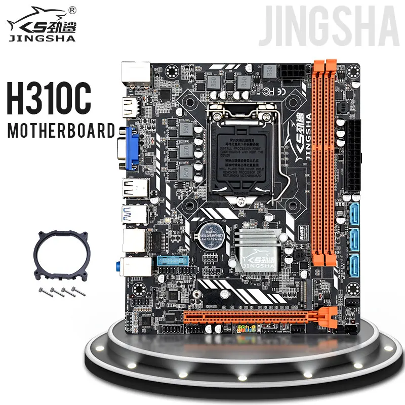 Материнская плата H310C LGA1151 H310 Micro ATX DDR3 HDMI M.2 JINGSHA | Компьютеры и офис