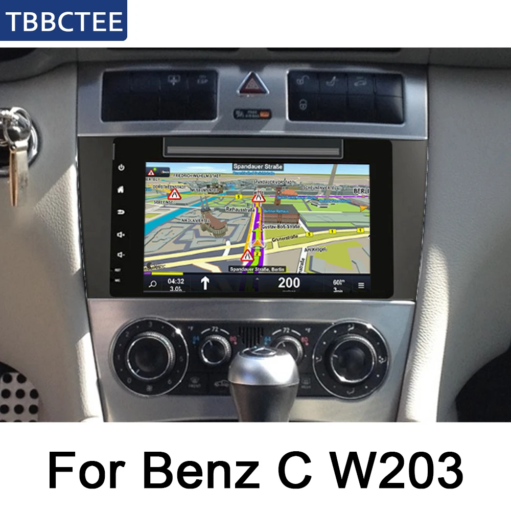 Для Mercedes Benz C Class W203 2004~ 2007 NTG Android Mulitmedia автомобильный DVD плеер с JPS и навигацией навигация WiFi BT система аудио стерео