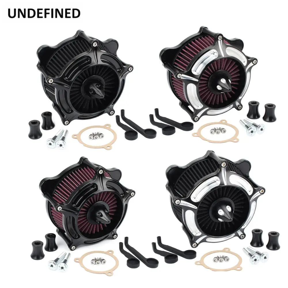 Motorcycle Air Filter Cleaner Spike Turbine Filters Intake Kit For Harley Touring Road King FLH FLTR 2017-2020 Softail FXST FLST