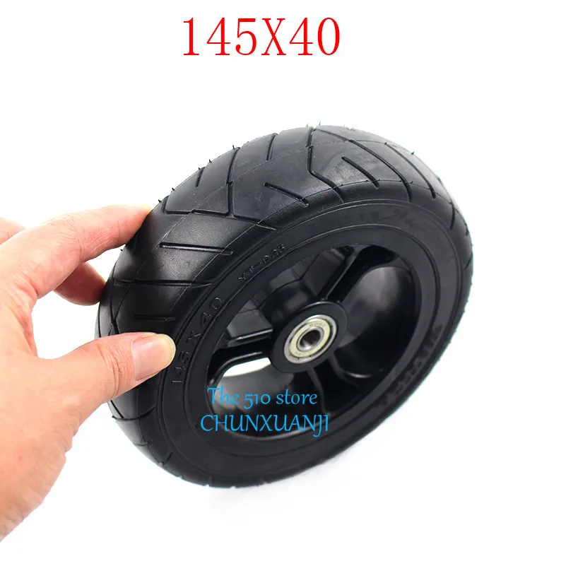 2CS 145X40 безвоздушного колеса для электрический скейтборд Лонгборд с колесным шкивом 6 дюймов шины электрический скутер сплошное колесо