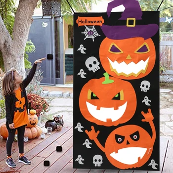 

Funny Play Bean Toy Game Halloween Bean Bags Tossing Throwing Bag for Adults Children Outdoor Halloween Party Carnival Games Toy