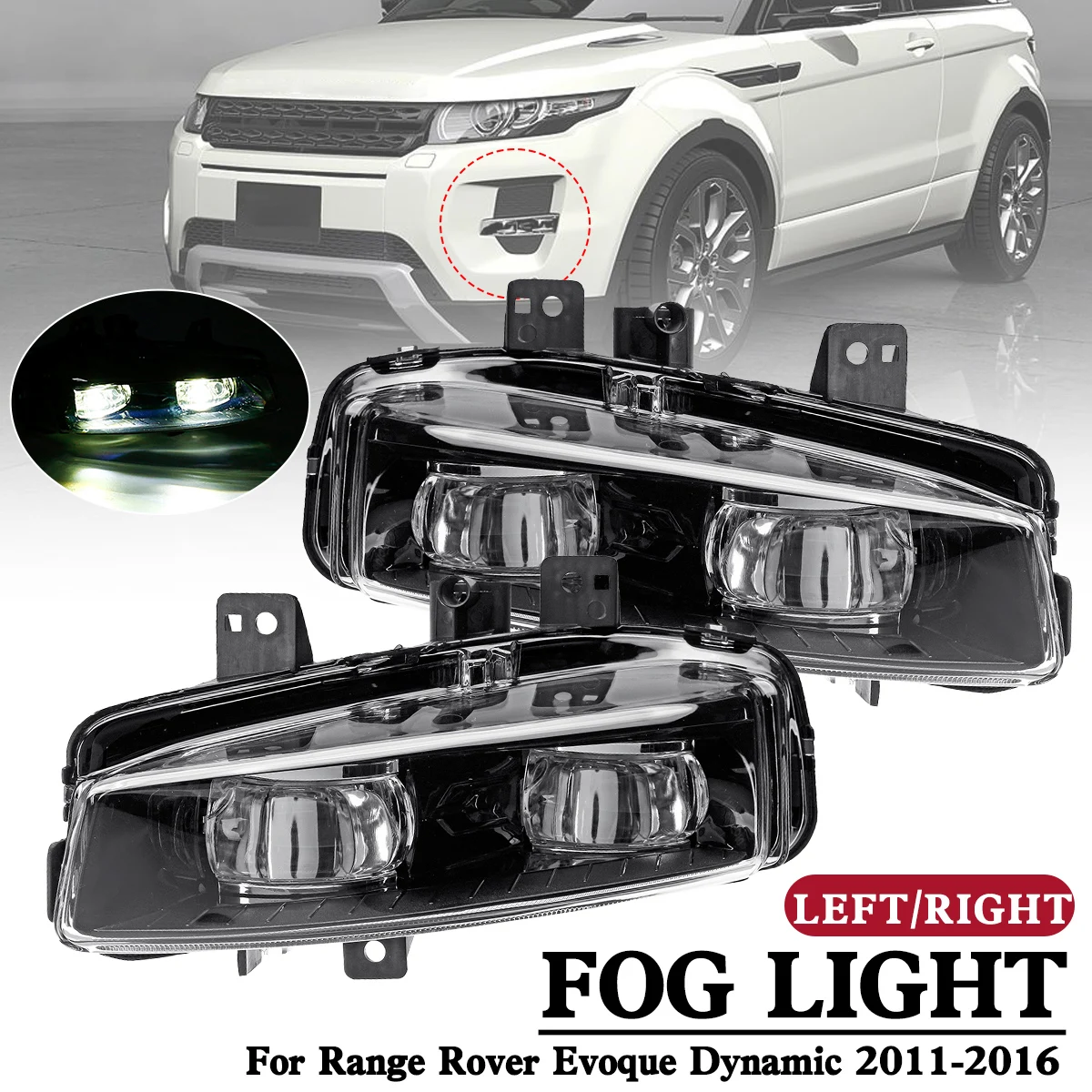 1 пара автомобиль передний левый и правый бампер туман светильник с лампой Замена для Range Rover Sport динамический 2011 2012 2013 14-16