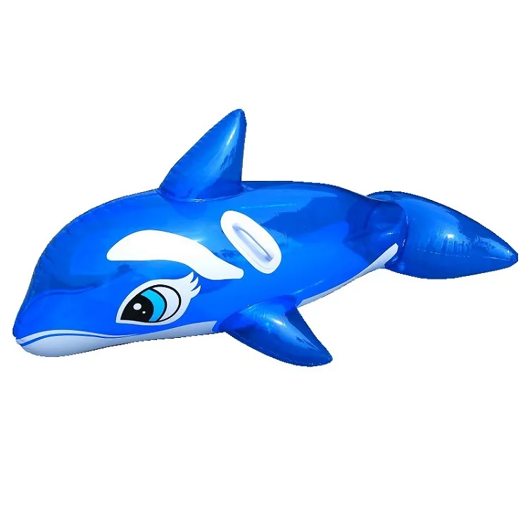 150 Cm New Style Animal Inflatable Dolphin Saddle Horse, Children Blowing Dolphin Floating Bed Sufficient Currently Available Su