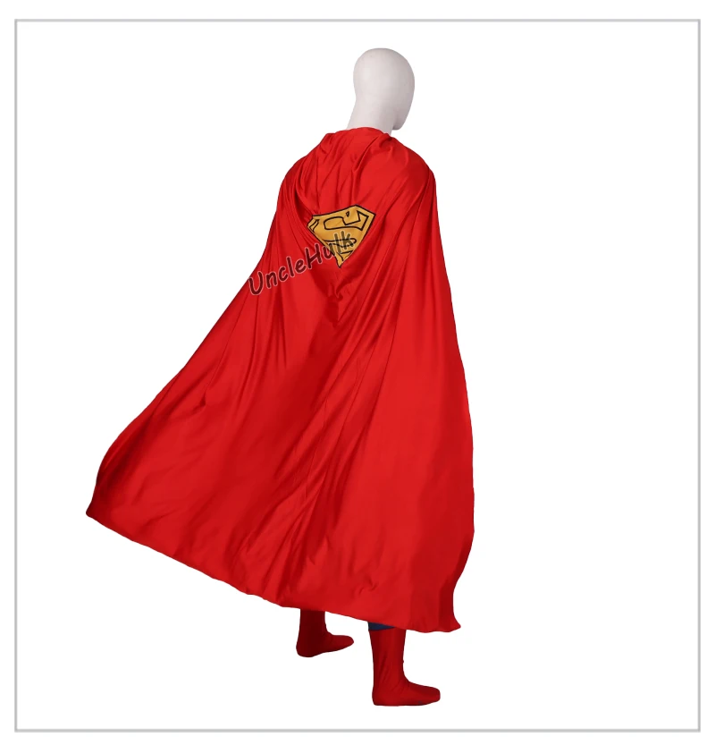Superman-Cosplay-Costume-1978-version-movie-Lycra-Spandex-Bodysuit-with-belt-cape-and-pants-No22-UncleHulk-13