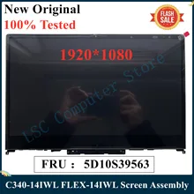 LSC-montaje de pantalla Original para Lenovo Ideapad C340-14IWL, 14, 14IML, FLEX-14IWL, 14, FRU, 5D10S39563, probado al 100%, nuevo
