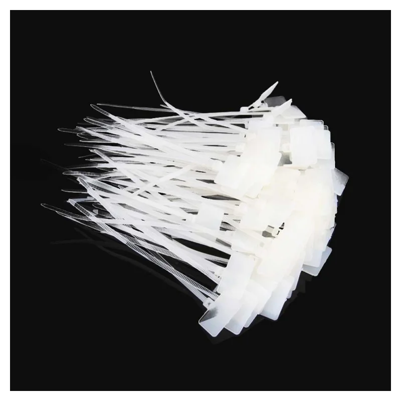 100 шт. почтовые стяжки пишите на Ethernet RJ45 RJ12 провод силовой кабель метка для этикетки