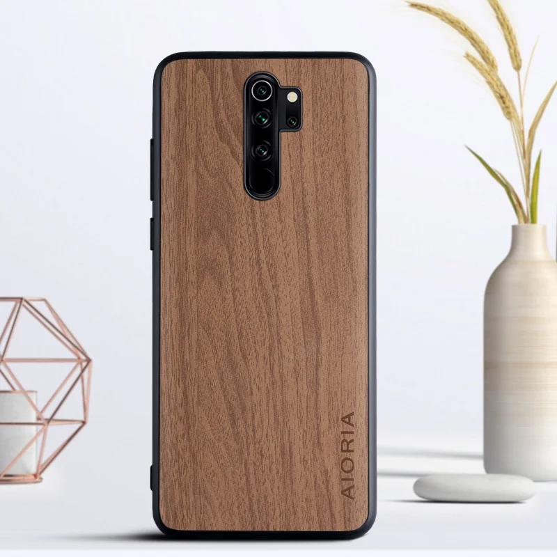 Чехол под дерево для Xiaomi Redmi Note 8 pro мягкие ТПУ Силиконовые и твердые чехлы из