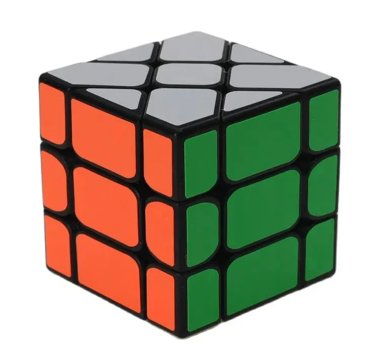 YJ New Fisher Cube магический пазл черный скоростной куб ABS профессиональная треугольная