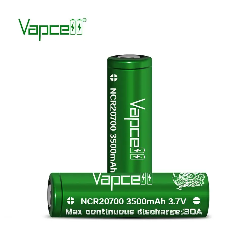 1usd купон Vapcell зеленый 20700 3500mah 30A переобернутый 2070C ранг № 1 3,7 V литий-ионный аккумулятор