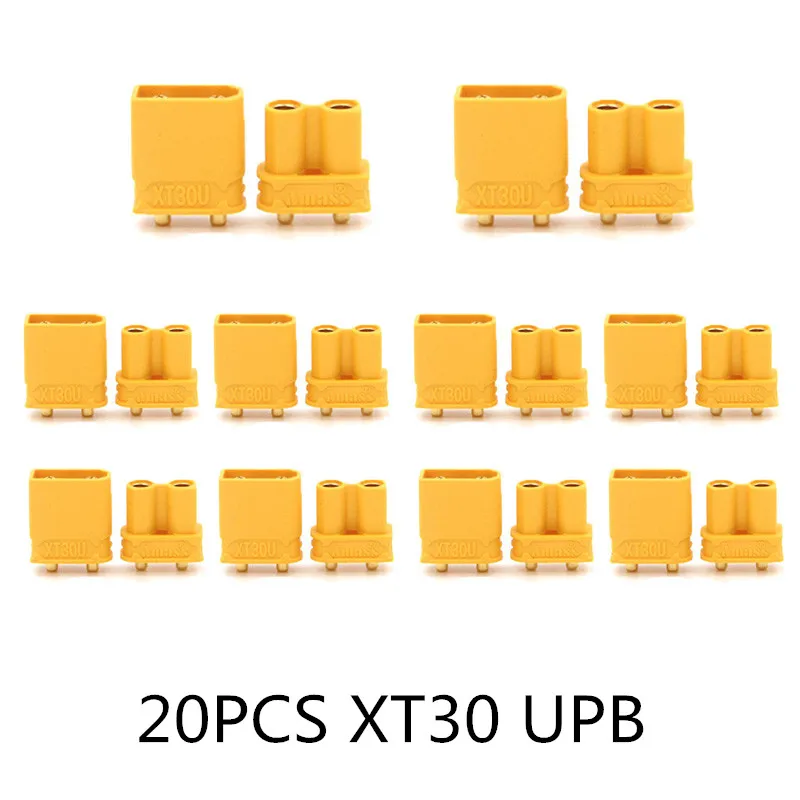 20PCS XT30 UPB 10/20 шт. XT60 черный/голубой/XT60+/XT30UPB/XT60-E/XT60-L штекерно-разъемы Вилки провод с силикатной гелевой обмоткой для Батарея Quadcopter Drone - Цвет: 20PCS XT30 UPB
