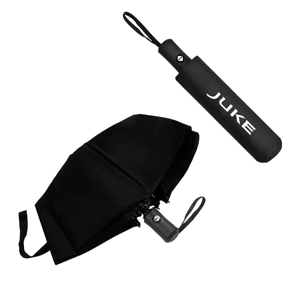 Car Logo Umbrella Fashion Sun Rain Outdoor Beach Automatic Umbrella For Nissan Juke Car Fully Windproof Folding Waterproof Bumbershoo Accessories