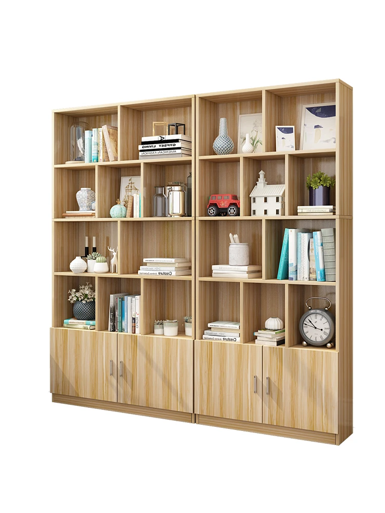 

Solid wood bookshelf shelf simple landing bookcase simple living room bookcase clearing warehouse economical children bookcase