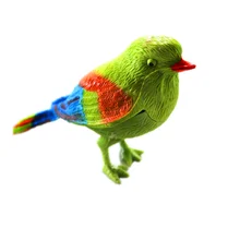 Голосовое управление музыкальная игрушка птица Моделирование Милая Поющая песня птица игрушка кукла забавная электронная клетка для домашних животных украшения игрушки утренняя птица